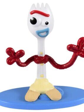 1 pk TOY STORY 4 Forky Mini Figure Disney Pixar CAKE TOPPER NEW IN PACKAGE